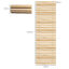 Outsunny Camino de Jardín de Madera 120x38 cm Pasarela Recta Enrollable para Exteriores Resistente a la Intemperie Decorativo de Jardín para Playa Boda Fiesta Natural, , large indicador imagen numero 3