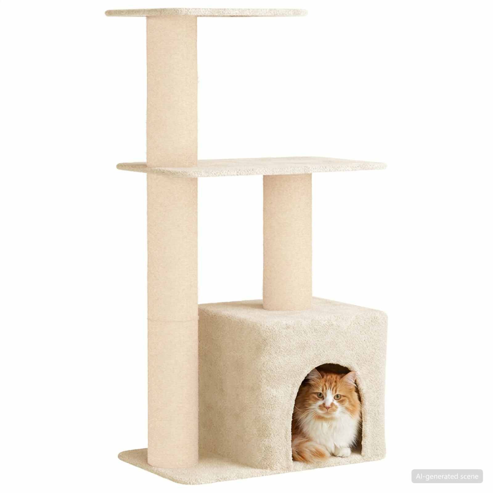vidaXL &Aacute;rbol para gatos con postes de sisal &Aacute;rbol rascador Muebles animales, , large Imagen numero 3