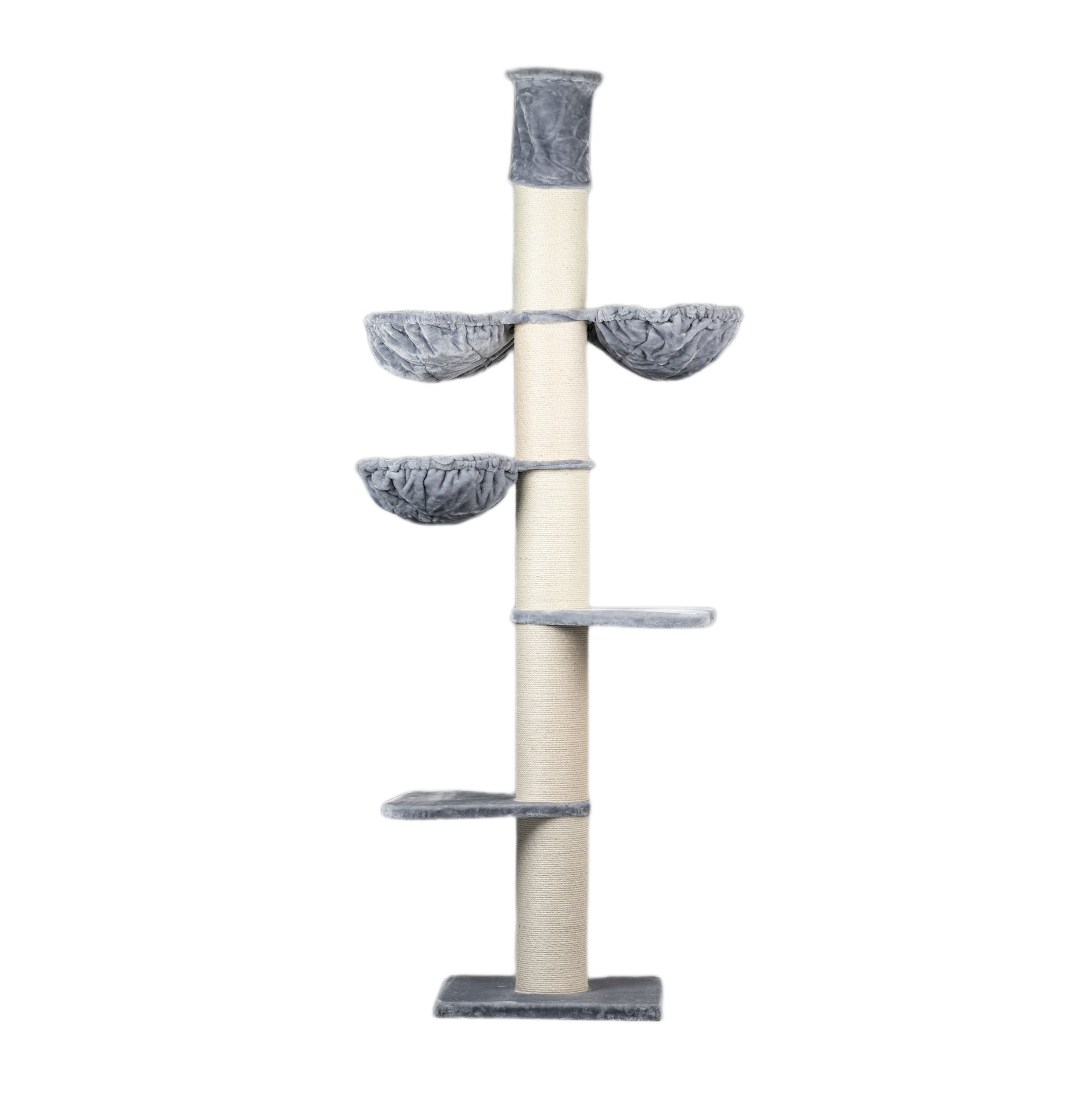 Rascador Maine Coon Tower Plus para gatos color Beige y gris, , large Imagen numero 1