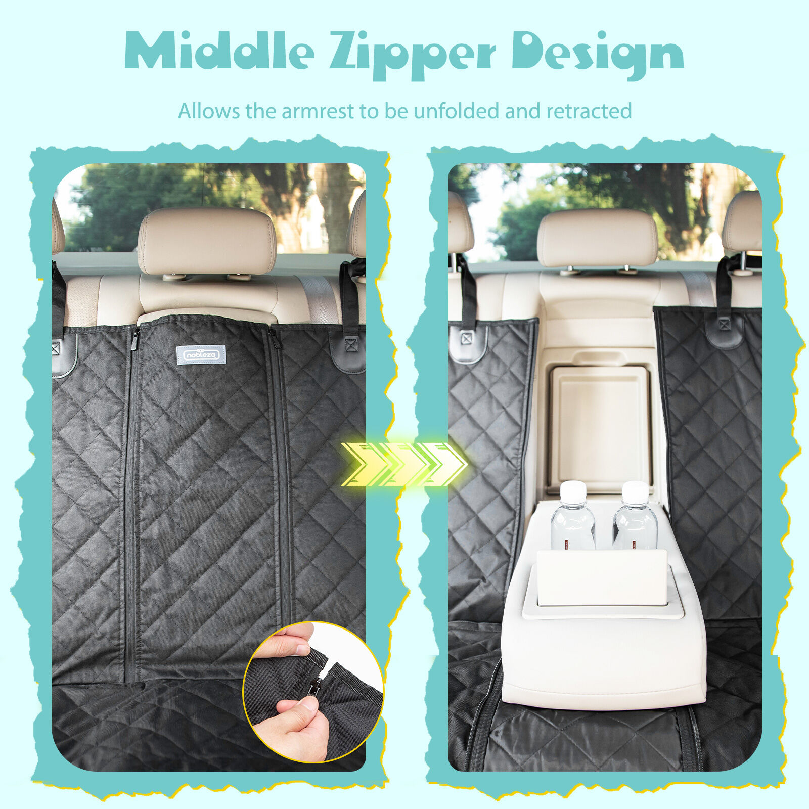 Nobleza Funda Impermeable para Asiento de Coche para perro thumbnail