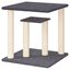 vidaXL Postes rascadores para gatos con plataformas gris oscuro 50 cm, , large indicador imagen numero 3