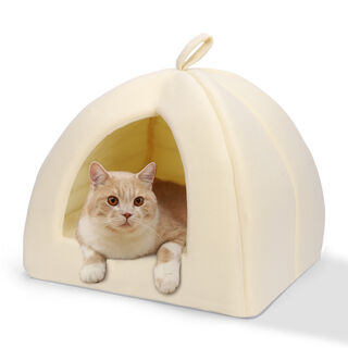 Nobleza Cama Cueva gris para perros y gatos