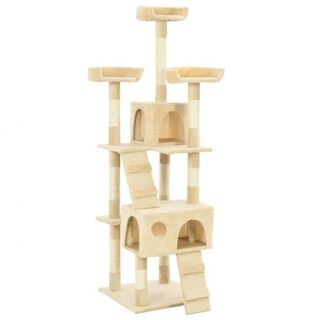 Rascador grande con postes color Beige