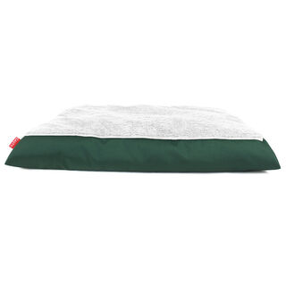 Gauty Cama Redonda Tela Impermeable y pelo  Verde y blanco para Perros y Gatos