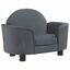 vidaXL Cama para perros de terciopelo gris oscuro 66x40x45 cm, , large indicador imagen numero 1