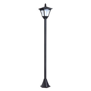 Outsunny Farol Solar negro IP44  para Exteriores