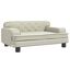 vidaXL Cama para perros de cuero sintético crema 70x45x30 cm, , large indicador imagen numero 1