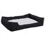 Vidaxl sof&aacute; acolchado rectangular con coj&iacute;n negro y blanco para perros, , large indicador imagen numero 3