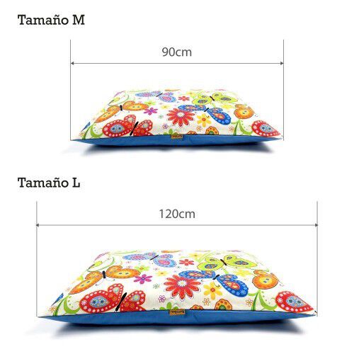 Colchoneta para perros Mariposas de colores rectangular, , large Imagen numero 2