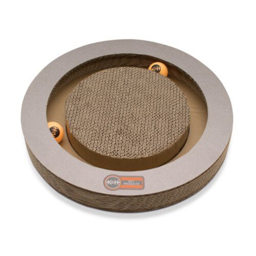 K&H juguete rascador de cart&oacute;n redondo Imagen numero 1