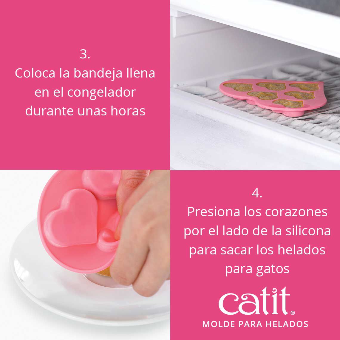 Molde para Helados en Forma de Coraz&oacute;n Catit Creamy, , large Imagen numero 3