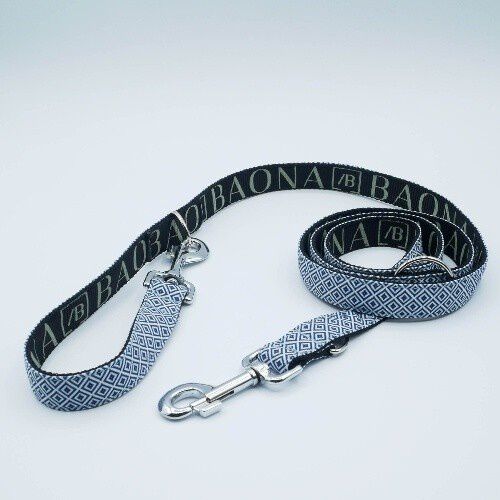 Baona correa zanz&iacute;bar multiposici&oacute;n de nylon reciclado azul para perros, , large Imagen numero 1