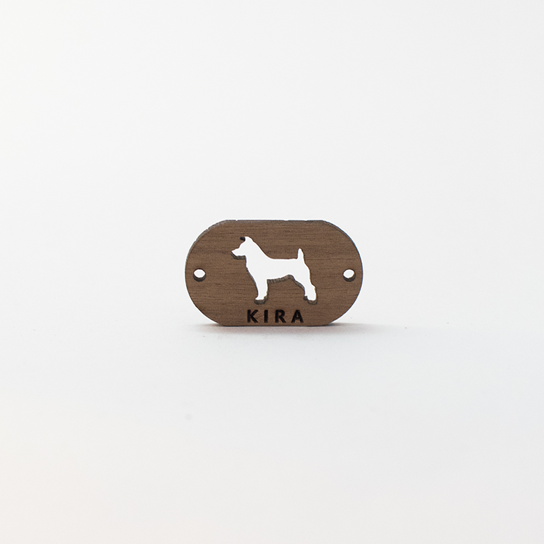 Pulsera de madera Jack Russell  personalizable color Celeste, , large image number null