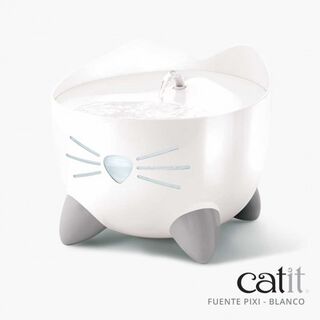 Bebedero fuente para gatos PIXI color Blanco