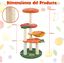 COSTWAY Árbol Rascador para Gatos, Rascador para Gatos de Estilo Fruta, Múltiples Niveles con Perchero Acolchado, Cesta Rotatable, Postes de Rascado de Sisal, Centro de Actividades para Gatos, , large indicador imagen numero 3