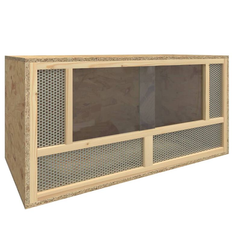 VidaXL Terrario de madera marrón para Reptiles thumbnail