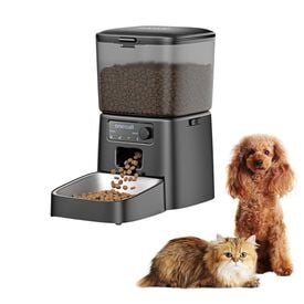 Comedero automático para mascotas Oneisall - PFD-001 - Comederos para mascotas - Negro - Dispensador de comida para perros y gatos