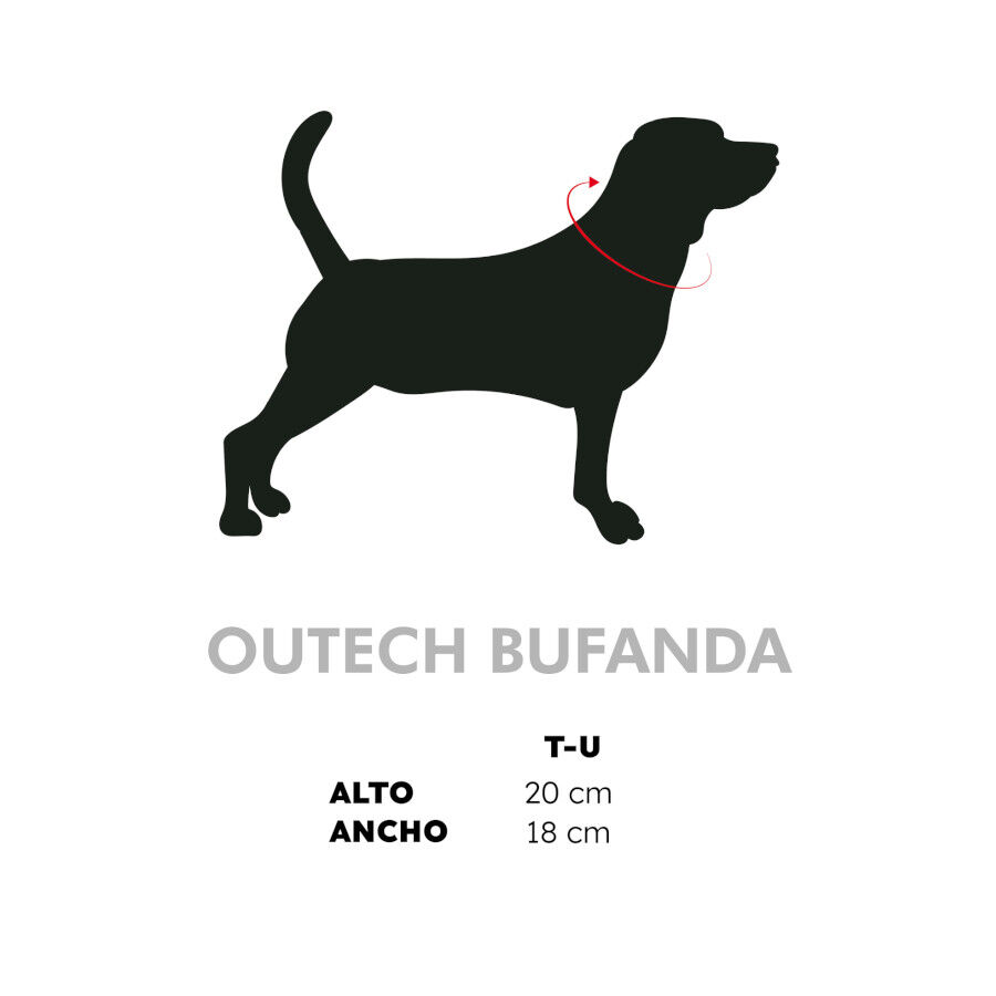 Outech Bufanda Roja para perros, , large Imagen numero 4