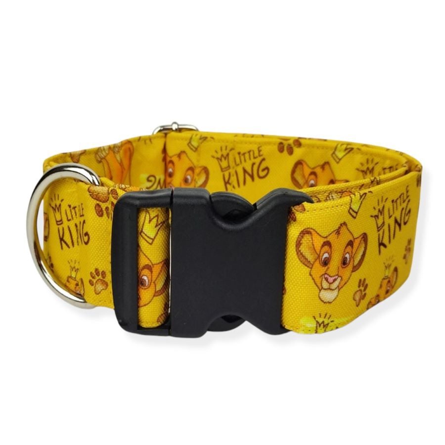 Collares Donky's Collar King Amarillo Hebilla Plástica para perros