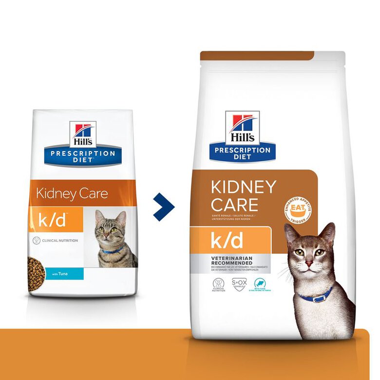 Hill's Prescription Diet kidney Care k/d Atún pienso para gato, , large image number null
