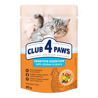 Club 4 Paws Premium Adulto Digestión Sensible Comida Húmeda para gatos