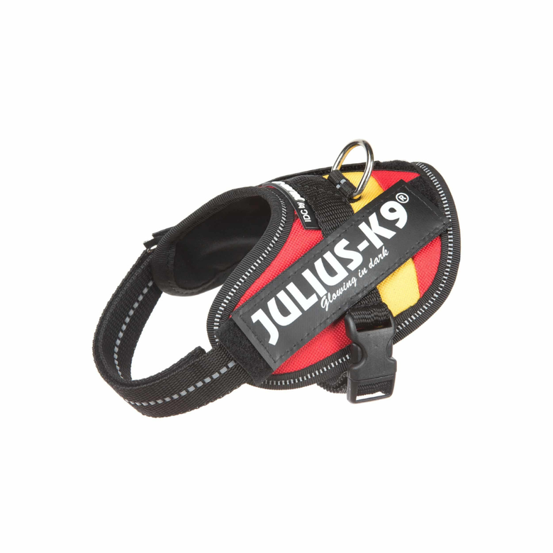Arnés ergonómico Julius K9 España para perros color Rojo y amarillo thumbnail