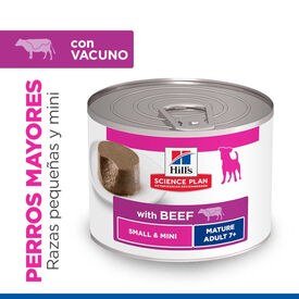 Hill's Science Plan Mature Adult Small y Mini Mousse de Ternera lata para perros