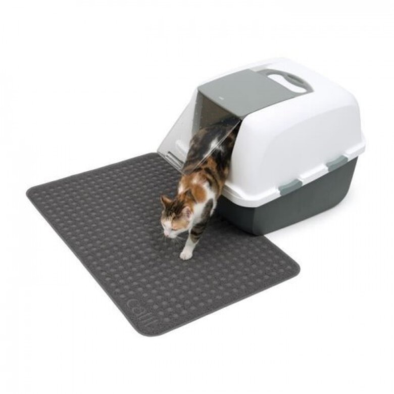 Cat it alfombra de bandeja sanitaria gris para gatos, , large image number null