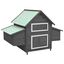 Vidaxl gallinero exterior color gris, , large indicador imagen numero 1