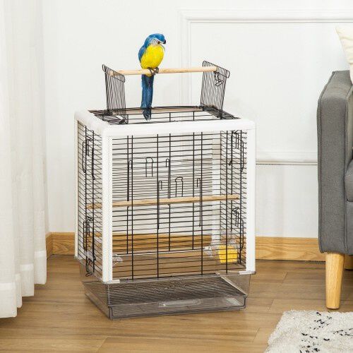 PawHut jaula con techo abrible para p&aacute;jaros, , large Imagen numero 2