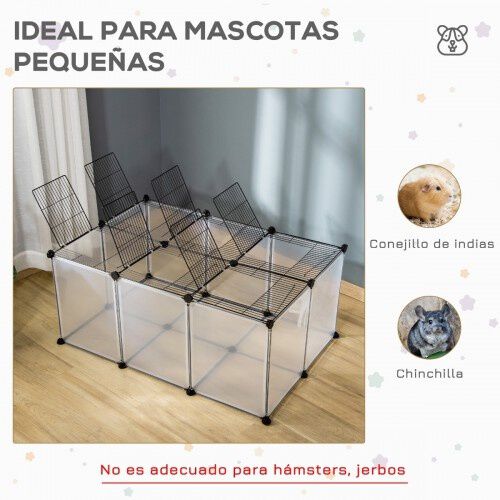 PawHut Valla con 16 Paneles de Resina para roedores, , large Imagen numero 4