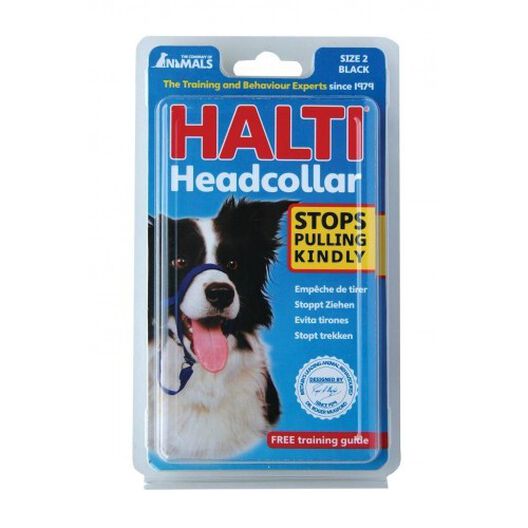 Collar de cabeza antimordiscos para perros color Negro, , large image number null
