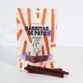 Wuapu Snack Barritas Semihúmedas de Pato para perros