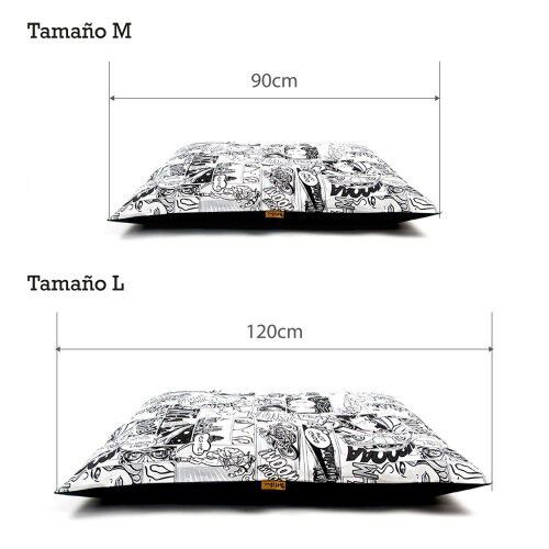 Colchoneta C&oacute;mic para perros color Negro, , large Imagen numero 3