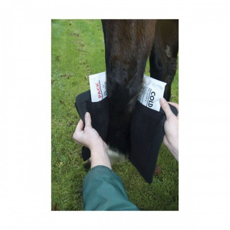 Vendaje de Frio/Calor de terapia completa para caballos color Negro, , large image number null