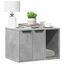 vidaXL Mueble arenero para gatos madera gris hormigón, , large indicador imagen numero 2