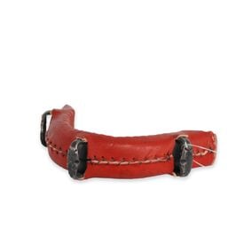 Guarnicioneria Los Nietos Muserola Fragua Forrada 3 Pasadores Color Cereza Equipamiento Para El Caballo 