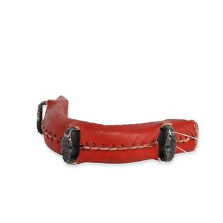 Guarnicioneria Los Nietos Muserola Fragua Forrada 3 Pasadores Color Cereza Equipamiento Para El Caballo 