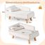 COSTWAY Cama para Gatos, mullida y Suave, sof&aacute; para Gatos medianos y peque&ntilde;os, Linda Cama para Gato con Base Antideslizante, Pies de Madera, Sof&aacute; Sill&oacute;n para Interior, 71 x 43 x 40 cm (Blanco), , large indicador imagen numero 5