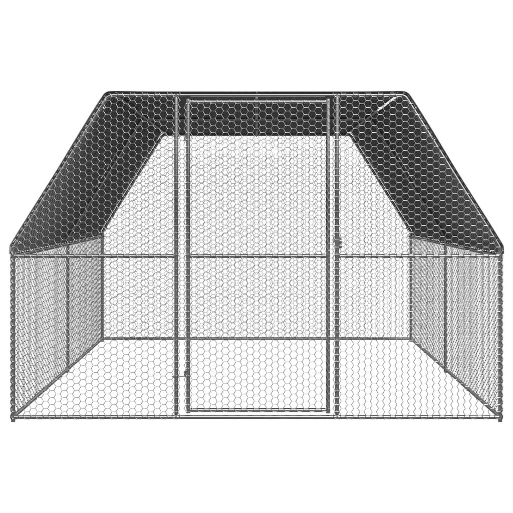 vidaXL Jaula gallinero de acero galvanizado 3x12x2 m, , large Imagen numero 17