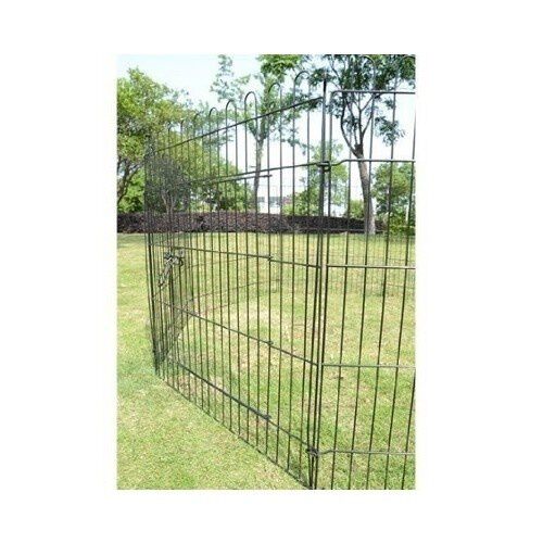 PawHut parque plegable negro para cachorros thumbnail