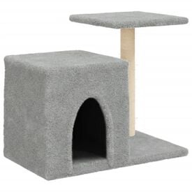 vidaXL Rascador sisal gris para Gatos 