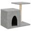 vidaXL Rascador para gatos con postes de sisal gris claro 50,5 cm, , large indicador imagen numero 1
