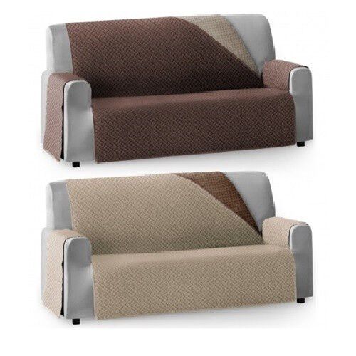 Vipalia cubre sof&aacute; c&iacute;rculos marr&oacute;n y beige para mascotas, , large Imagen numero 1