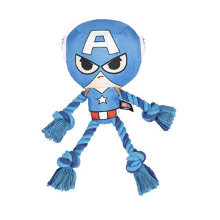 Disney Marvel Capitán América de Peluche con Cuerda para perros