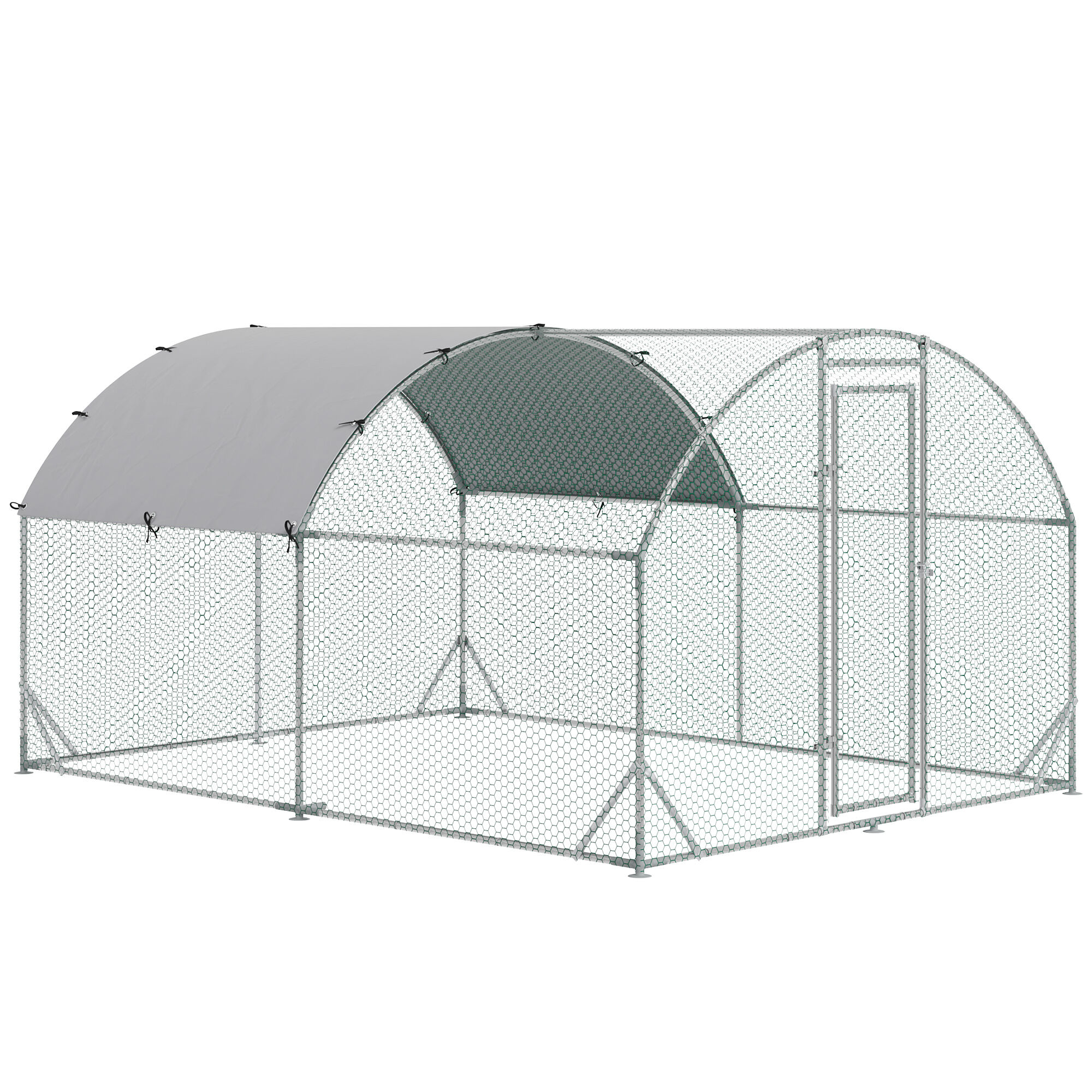 PawHut Gallinero para Exterior Grande para 6-12 Gallinas, , large Imagen numero 1