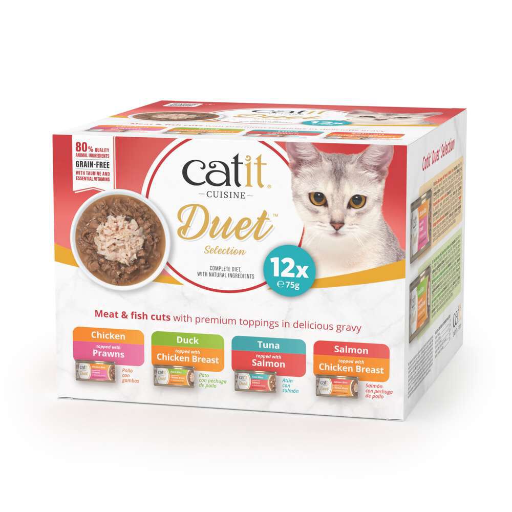 Catit Cuisine Duet Pack Variado, 12x75g, , large Imagen numero 1