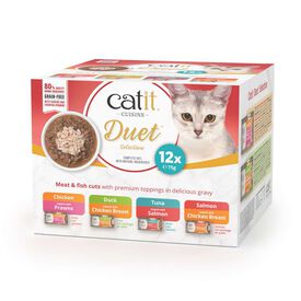 Catit Cuisine Duet Pack Variado, 12x75g