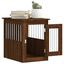 vidaXL Jaula para perros madera de ingeniería roble marrón 55x80x68 cm, , large indicador imagen numero 12