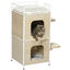 PawHut Casa para Gatos Madera Natural, , large indicador imagen numero 1